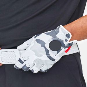 Guantes de Golf Deportivos Blancos con Camuflaje, Cuero Cabretta Premium, Transpirables, Antideslizantes, Suaves, Flexibles, de Alto Rendimiento, para Hombre, con Agarre de Gancho - Product Image 3