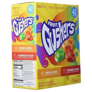 Paquete Variado de Fruit Gushers, Bocadillos con Sabor a Frutas - 6 Unidades Gushers Sabor Fresa y Bocadillos de Frutas con Sabor Tropical - Product Image 1