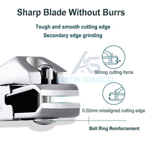 เครื่องตัดเล็บสแตนเลสทนทาน ปากกว้างโค้งงอ โครงสร้างตัดที่แม่นยำ จับถนัดมือ สะดวก - Product Image 2