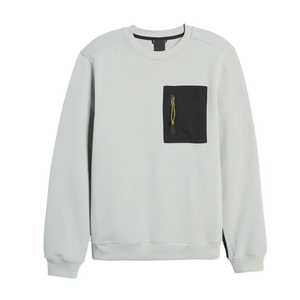 เสื้อฮู้ดสีเทาอ่อนแบบยูนิเซ็กซ์ ทรงโอเวอร์ไซส์ สีพื้น เรียบง่าย แขนยาว มีกระเป๋า ผ้าฟลีซ สไตล์บ็อกซี่ สำหรับฤดูหนาว - Product Image 2