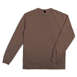 <b>Men's</b> <b>Brown</b> Short Sleeve O-Neck Slim Fit 100% Cotton Breathable Casual Solid Color <b>T</b>-<b>Shirt</b> with Front Logo Print - Product Image 5