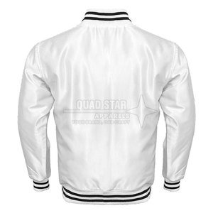 Solid Color <b>Waterproof</b> Men Satin Letterman <b>Jacket</b> Premium Quality <b>Light</b> Weight Satin Letterman Winter <b>Jacket</b> For Men - Product Image 2