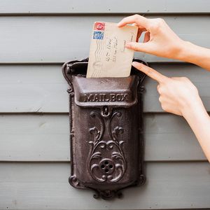 Modern Secure <b>Metal</b> Mail <b>Box</b> Post for <b>Letter</b> Storage Residential Delivery Solutions Customizable Color Lock Made India - Product Image 3