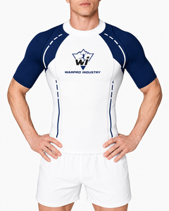 Camiseta Deportiva de Compresión de Neopreno de Manga Corta Unisex al por Mayor, para Entrenamiento de BJJ, MMA, Surf, Natación, Fitness, de Secado Rápido - Product Image 5