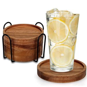 Wooden Coasters Drink Coasters for Kitchen Dining <b>Table</b> <b>Coffee</b> <b>Table</b> Home Decor - Product Image 5