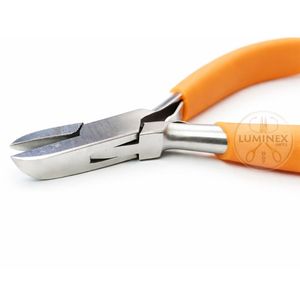 Alicates Cortadores de Alambre de Acero Inoxidable de Punta Fina de 5 Pulgadas con Mango Naranja, Herramienta de Corte de Precisión de Alta Calidad para Electrónica OEM - Product Image 2