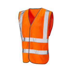 Hi Visibility Reflective Safety Vest With Reflective Strips Construction Workwear Working Safety <b>Worker</b> Vest <b>Jacket</b> - Product Image 3