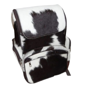 Mochila con estampado animal de piel sintética, 15 pulgadas, suave, unisex, con múltiples bolsillos, cierre de cremallera, mochila de día - Product Image 1