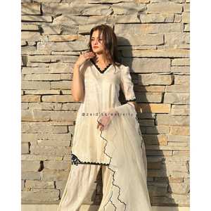 Conjunto de ropa de fiesta de diseñador para mujer, parte inferior superior y elegante Dupatta - Product Image 5