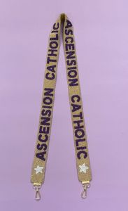 Colorful Beaded Birthday Bag Strap With Metal Hooks For <b>Handbags</b> Adjustable Design Polyester Material - Product Image 2