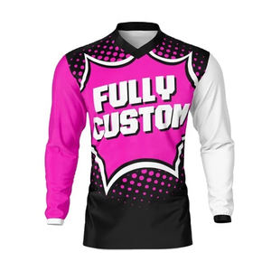 Jersey de Motocross Totalmente Personalizado con Nombre y Número, Camiseta de Carreras Neon MX para Motocross, Jersey de Manga Larga para Motociclismo Todoterreno - Product Image 3