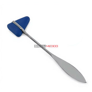 Marteau de réflexes Taylor bleu de 7,5 pouces, instrument médical chirurgical en acier inoxydable de qualité allemande pour diagnostic neurologique - Product Image 5