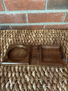 Cendrier élégant en bois, porte-cigares artisanal, plateau carré classique pour fumeurs, décoration de salon, durable et de qualité supérieure - Product Image 6