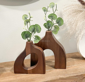 Elegant Handcrafted Wooden Vase for Fresh and <b>Artificial</b> Flowers in Living Rooms for Sale at <b>Best</b> Prices - Product Image 5