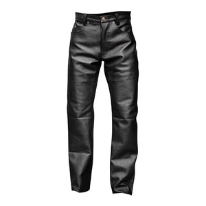 Pantalon en cuir véritable de haute qualité pour homme, mode décontractée, coupe droite légère et ajustée, printemps-automne - Product Image 3