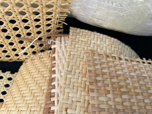 Vietnam Natural Rattan <b>Cane</b> Webbing Roll Handwoven Rattan Mesh for Furniture Repair DIY Interior Decoration Supplier - Product Image 4