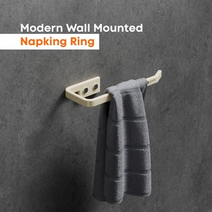 Contemporary Bathroom Accessories <b>Ceramic</b> Towel <b>Ring</b> Wall Mounted Towel Bar Toilet Roll Holder Hotel Bathroom Accessories <b>Ring</b> - Product Image 1
