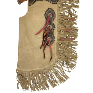 Chaps de moto pour femmes, design personnalisé, en cuir de buffle, durables et élégants, équipement équestre et pour motards - Product Image 3