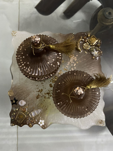 Wholesale Price Resin Dry Fruit Jar Set with Try for Giveaway <b>Personalised</b> Quality In India <b>Top</b> Selling - Product Image 3