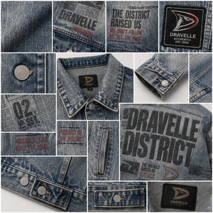 Chaqueta de Algodón Grueso con Estampado de Periódico, Estilo Informal, con Logotipo Bordado con Precisión - Product Image 3