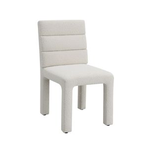 Set di 2 Sedie Laterali Hettie in Bouclé Beige per Arredamento Soggiorno - Product Image 4