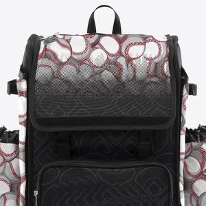 Mochila de Béisbol Marginal Sports con Diseño de Pelota y Bolsillos Laterales para Calzado, Mochila Personalizada por Sublimación para Equipos de Béisbol con Logotipo del Club - Product Image 3