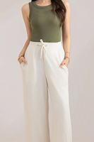 Tops de Tirantes para Mujer de Tallas Grandes, de Alta Calidad, OEM, Spandex, Algodón, Encaje, Transpirables, Ecológicos, Estilo Casual, Venta al Por Mayor, con Cintas y Borlas