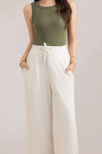 Camisetas sin Mangas de Alta Calidad OEM para Mujer, Tallas Grandes, Spandex, Algodón, Encaje, Transpirables, Suaves, Estilo Casual, Venta al Por Mayor - Product Image 5