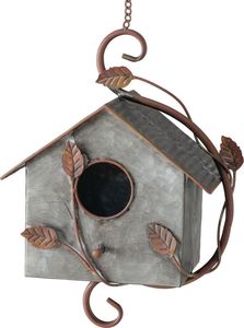 Casa para Pájaros en Forma de Cabaña, Jaula y Refugio para Pájaros de Metal de Cobre Hecha a Medida, Decoración de Jardín de Alta Calidad, Casa para Mascotas de Jardín - Product Image 4