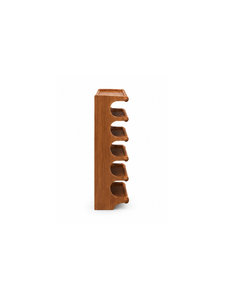 Meuble à chaussures en bois rectangulaire sur pied, 5 niveaux, finition laquée, design minimaliste pour entrée, capacité de rangement 10-20 paires - Product Image 2