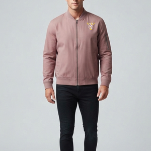 Blouson bomber uni pour homme, col montant, fermeture éclair intégrale, style décontracté, streetwear, séchage rapide, respirant, matière polyester, hiver - Product Image 2