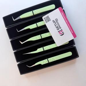 GETUP BROSONS IMPEX – Kit de pinces à épiler de précision en acier inoxydable (curves, 90°, droites, en forme de botte) à pointe lisse 10 mm, antistatiques, pour manucure - Product Image 4