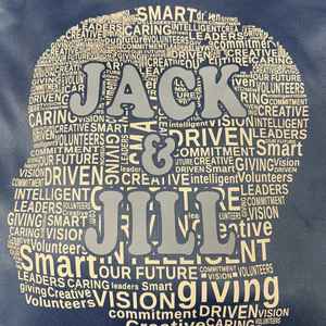 Sweat-shirt à capuche bleu royal Jack and Jill avec motif collage de mots et sweat-shirt élégant pour hommes, femmes et adolescents, vêtement décontracté - Product Image 3