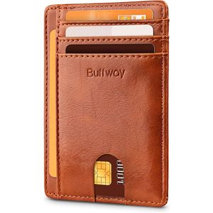Portafoglio Sottile in Pelle per Uomo e Donna con Blocco RFID, Tasca Frontale, Design Elegante - Product Image 1