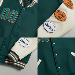 เสื้อแจ็คเก็ตวาร์ซิตี้ผู้ชายแบบมีโลโก้สั่งทำ คุณภาพสูง สำหรับโรงเรียนและวิทยาลัย สไตล์วินเทจ เสื้อแจ็คเก็ตเบสบอลแบบ Letterman สำหรับฤดูหนาว - Product Image 5