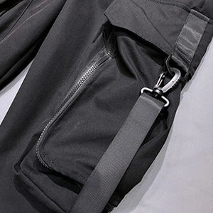 Pantalon cargo techwear pour homme, streetwear urbain, multi-poches, joggers tactiques, cyberpunk, hip hop, darkwear, pantalon harem fonctionnel - Product Image 6