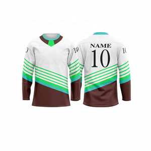 Maillots de hockey sur glace de haute qualité en gros, design personnalisé, vêtements de sport - Product Image 5