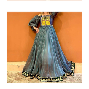 Vestido afgano hecho a mano para mujer, manga larga con bordado cultural, etiqueta privada, envío rápido, logotipo personalizado, recién llegado - Product Image 1