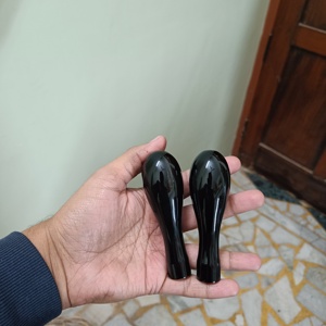 Natural Buffalo Horn Handle for Tools Smooth <b>Black</b> <b>Polished</b> Rounded Grip Eco Friendly Durable Industrial Use Bulk - Product Image 6