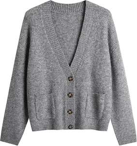 Suéter de Punto Waffle con Cuello Redondo, Texturizado y Transpirable para Mujer, Camiseta de Otoño para Usar en Capas, Suave al Tacto, Informal - Product Image 5