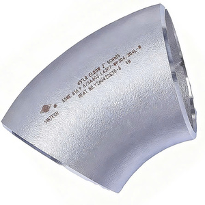 Codo de Tubería de Acero Inoxidable de Vietnam con Radio Largo de 45 Grados, Conexión ASME B16.9 A SA403 304 304L 316 316L, de 1/2 a 12 Pulgadas, Alta Presión - Product Image 3