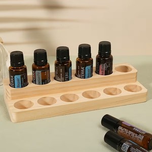 Organisateur de bouteilles d'aromathérapie en bois – Présentoir d'huiles essentielles pour la maison et le salon - Product Image 3