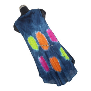 Tendance 2026 : Robe parapluie indienne en rayonne pour femme, style décontracté, tie-dye, bohème gypsy, et robe de soirée en rayonne - Product Image 3