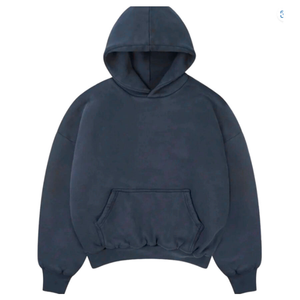 Sweat à capuche zippé épais pour homme, avec logo en relief, manches longues, couleur unie, haute qualité, vierge, pour la vente en gros - Product Image 2