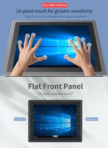 15 "industriel tout en un écran tactile PC sans ventilateur capacitif IPC ordinateur TFT écran LED J1900/i3/i5/i7 avec VGA + HDMI - Product Image 3
