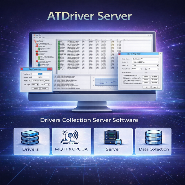 Industrial Data Integration Software & Free SCADA | ATDriver Server – OEM Available