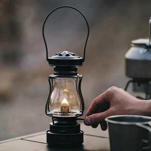 <span class=keywords><strong>Lampe</strong></span> à pétrole portable vintage 2-en-1 pour extérieur, interrupteur rotatif, alliage de zinc, éclairage d'ambiance, lanterne rétro pour camping et tente - Product Image 5