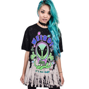 Camisetas de Algodón de Verano para Mujer, Logotipo Personalizado, Marca Privada, Casual, Transpirable, de Secado Rápido, Venta al por Mayor, Impresión Personalizada, OEM, ODM - Product Image 1