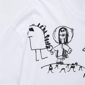 Camisetas de Mujer al por Mayor, Camisetas de Algodón de Alta Calidad, Estampado y Bordado, Cuello Redondo Extra Grande, Impresión por Serigrafía para Pedidos al por Mayor - Product Image 6