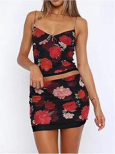 Ensemble décontracté d'été pour femme : Crop top sans bretelles et mini-short au-dessus du genou en tissu tricoté respirant polyester/coton (OEM/ODM) - Product Image 1